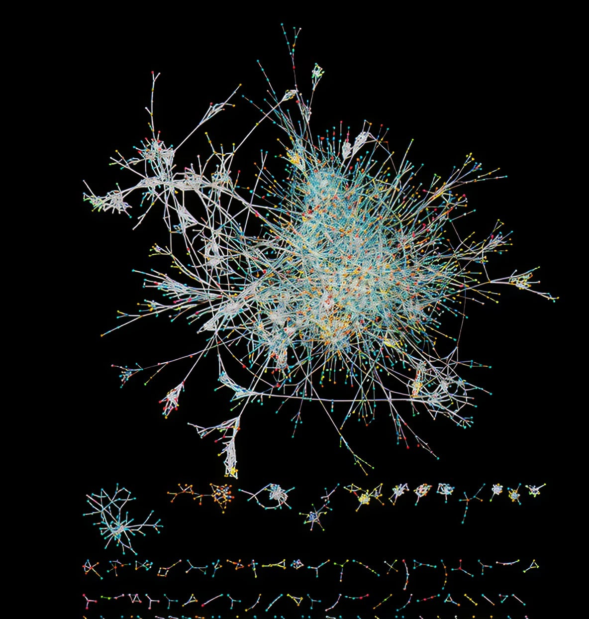 Marine molecule network visualization